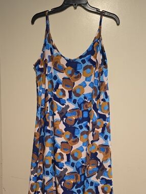 Reversible Ombre/Abstract Slip Sundress